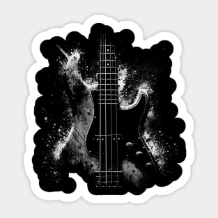 Bass Guitar Sticker